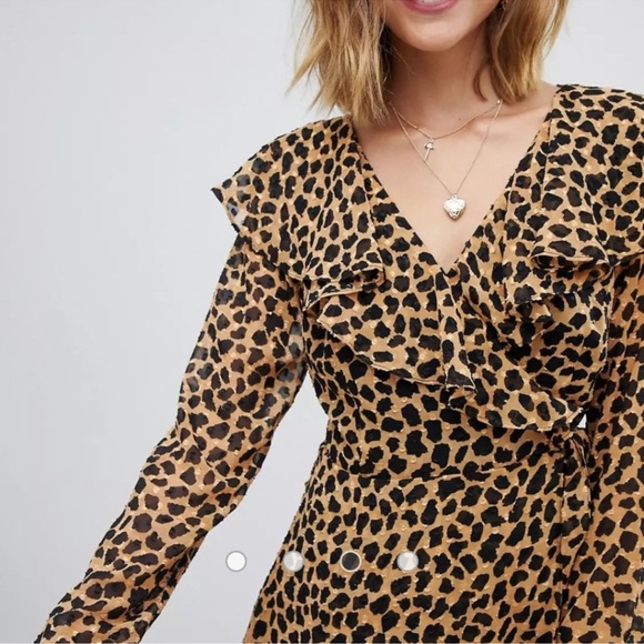 Free People Frenchie leopard print wrap dress - Picture 3 of 8